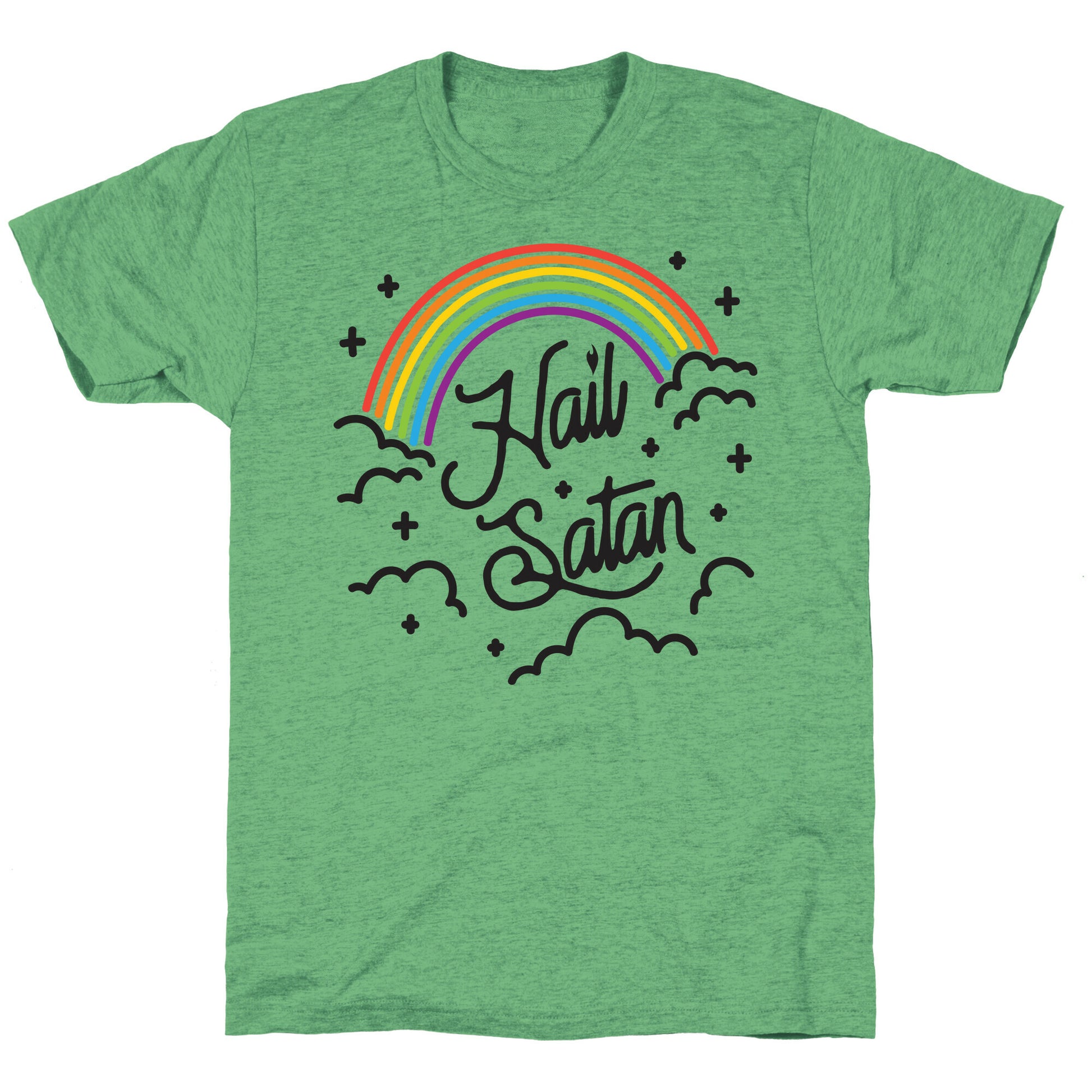 Hail Satan Rainbow Unisex Triblend Tee