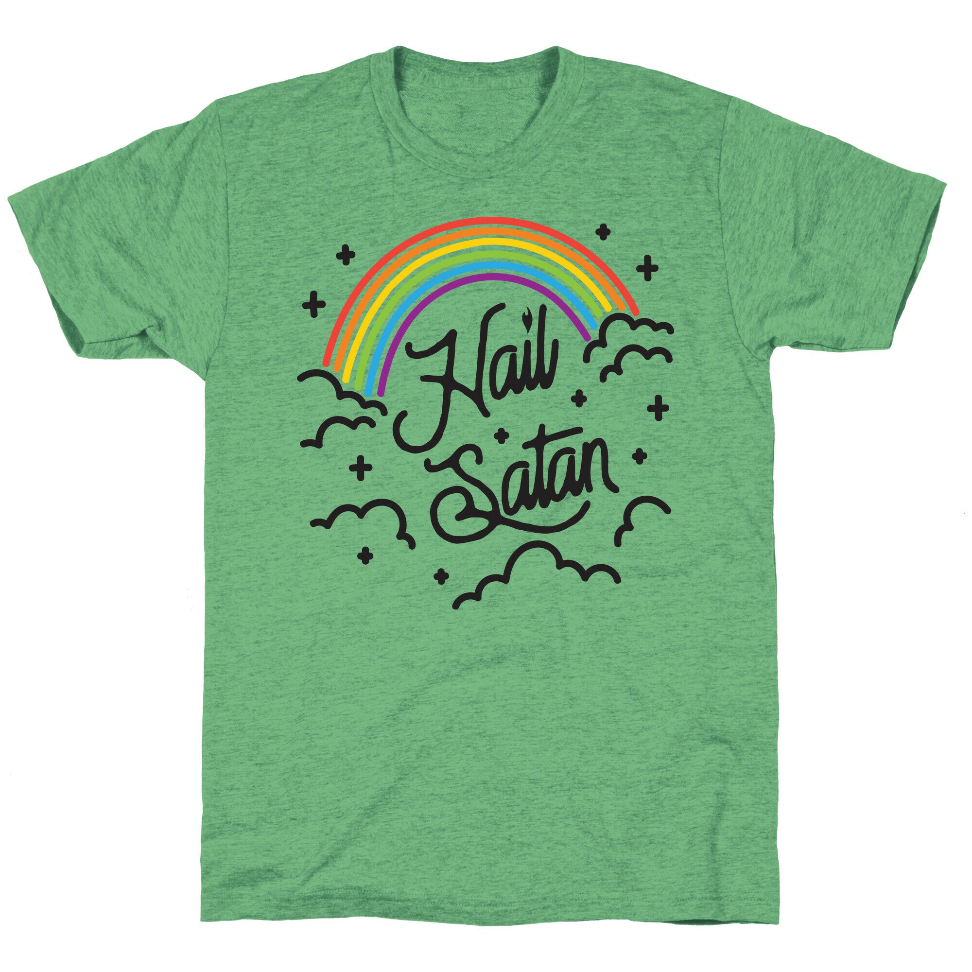Hail Satan Rainbow Unisex Triblend Tee