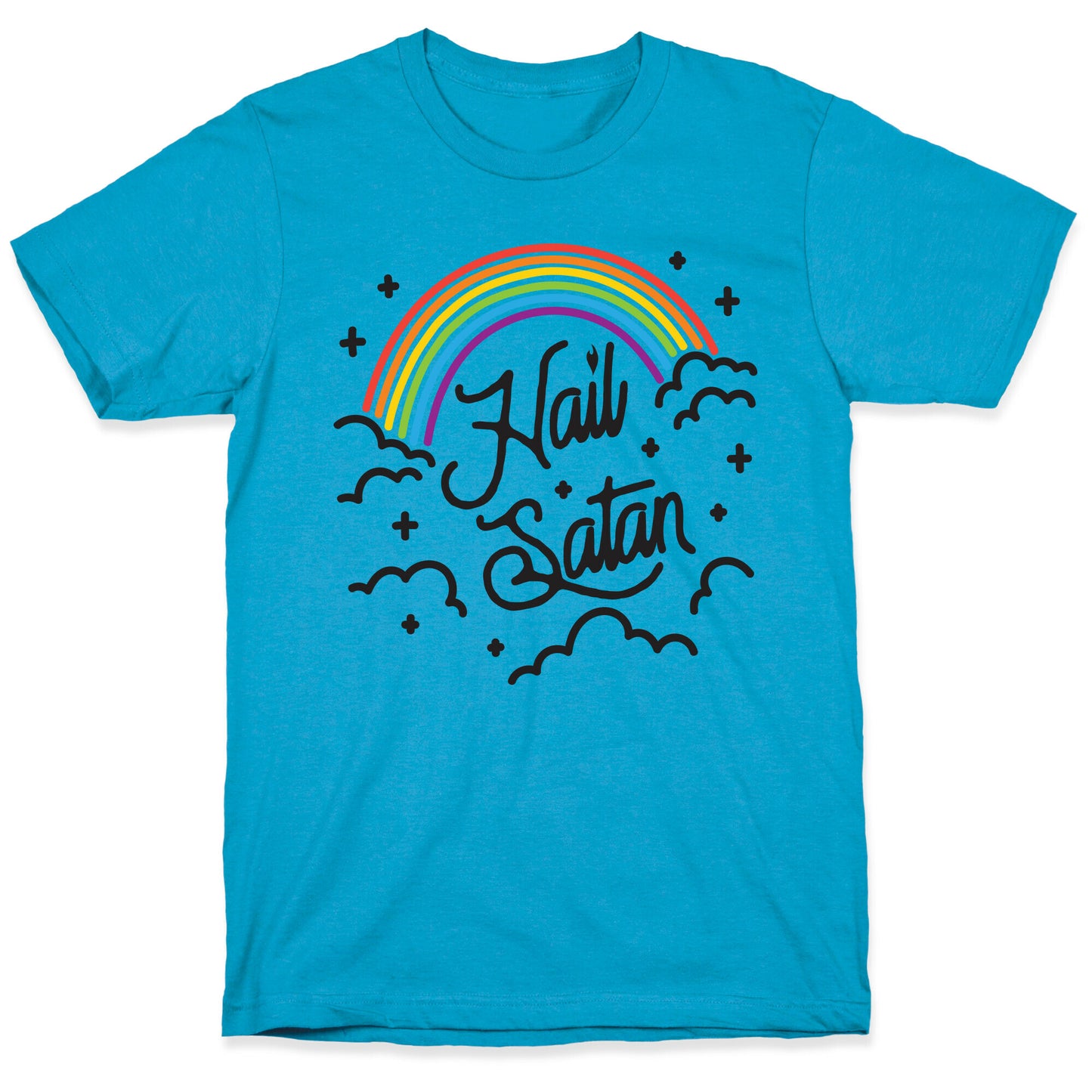 Hail Satan Rainbow Unisex Triblend Tee