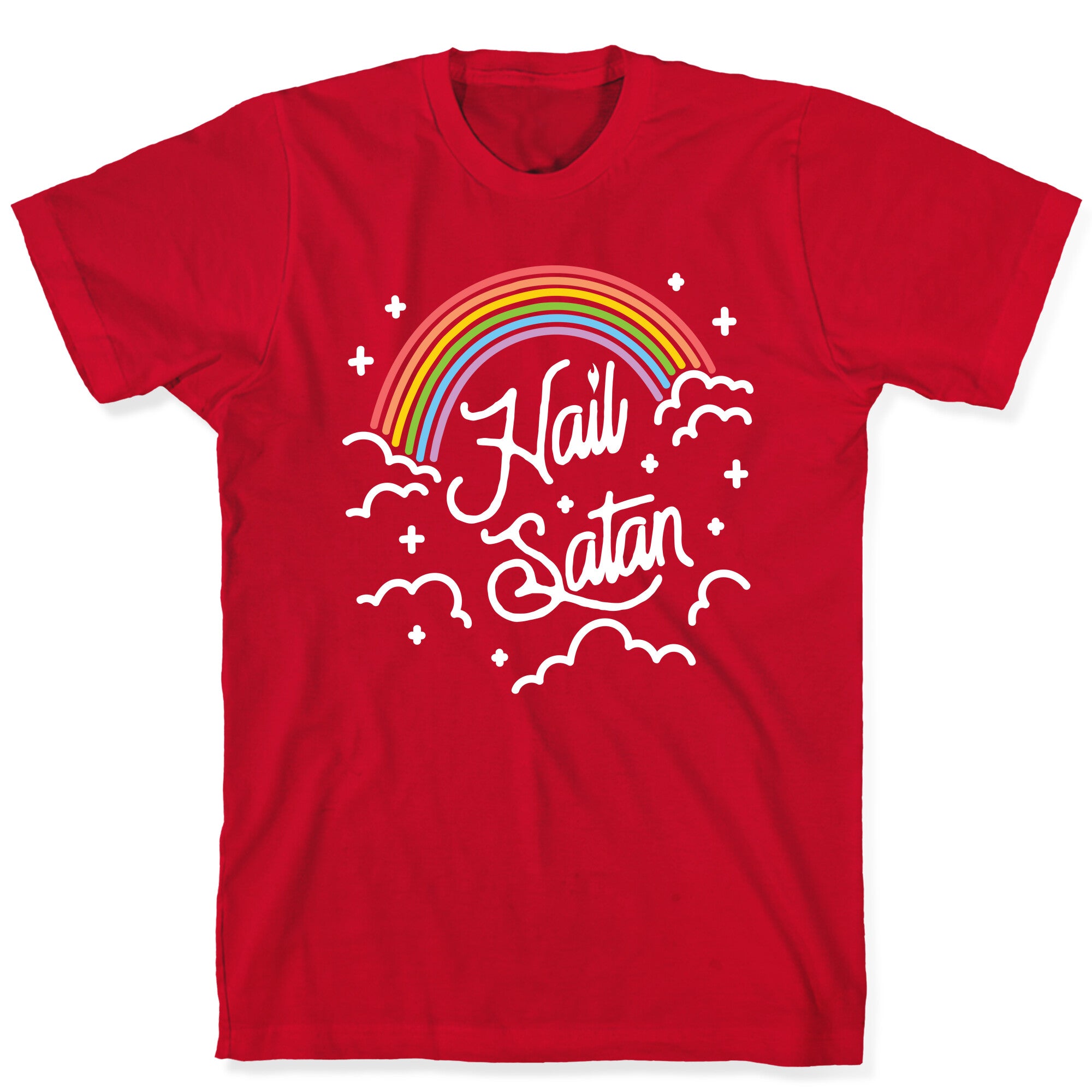 Hail Satan Rainbow T-Shirt