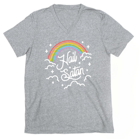 Hail Satan Rainbow V-Neck