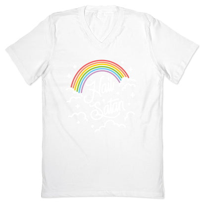 Hail Satan Rainbow V-Neck