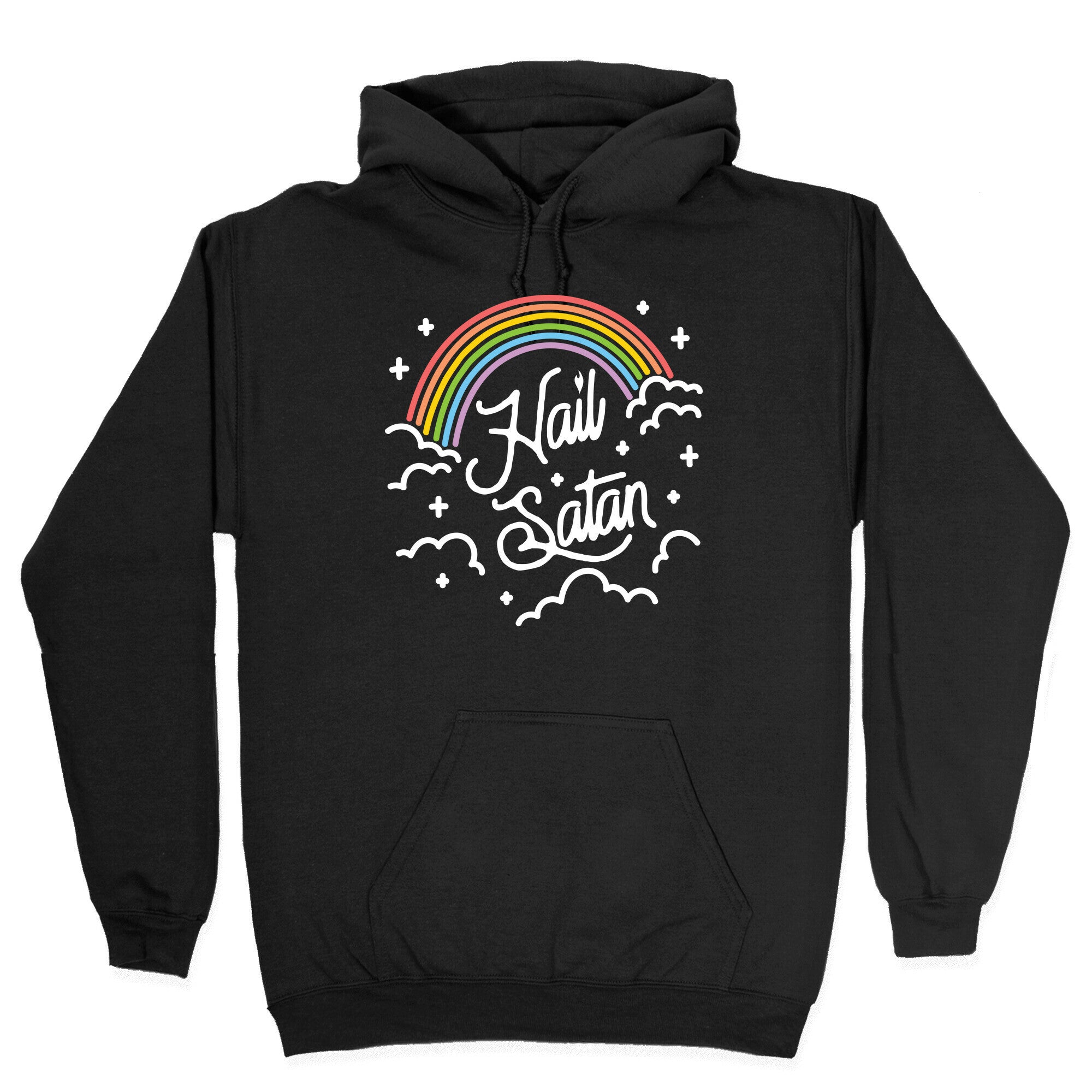 Hail Satan Rainbow Hoodie