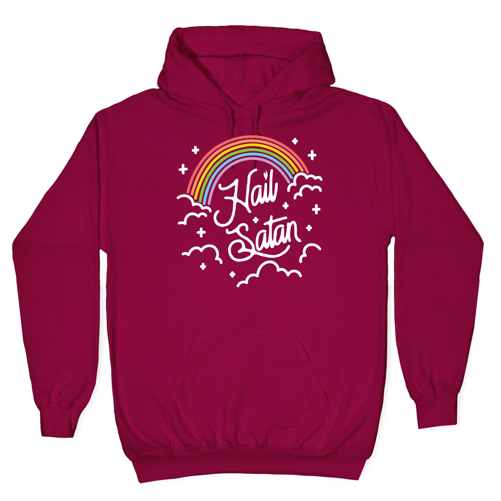 Hail Satan Rainbow Hoodie