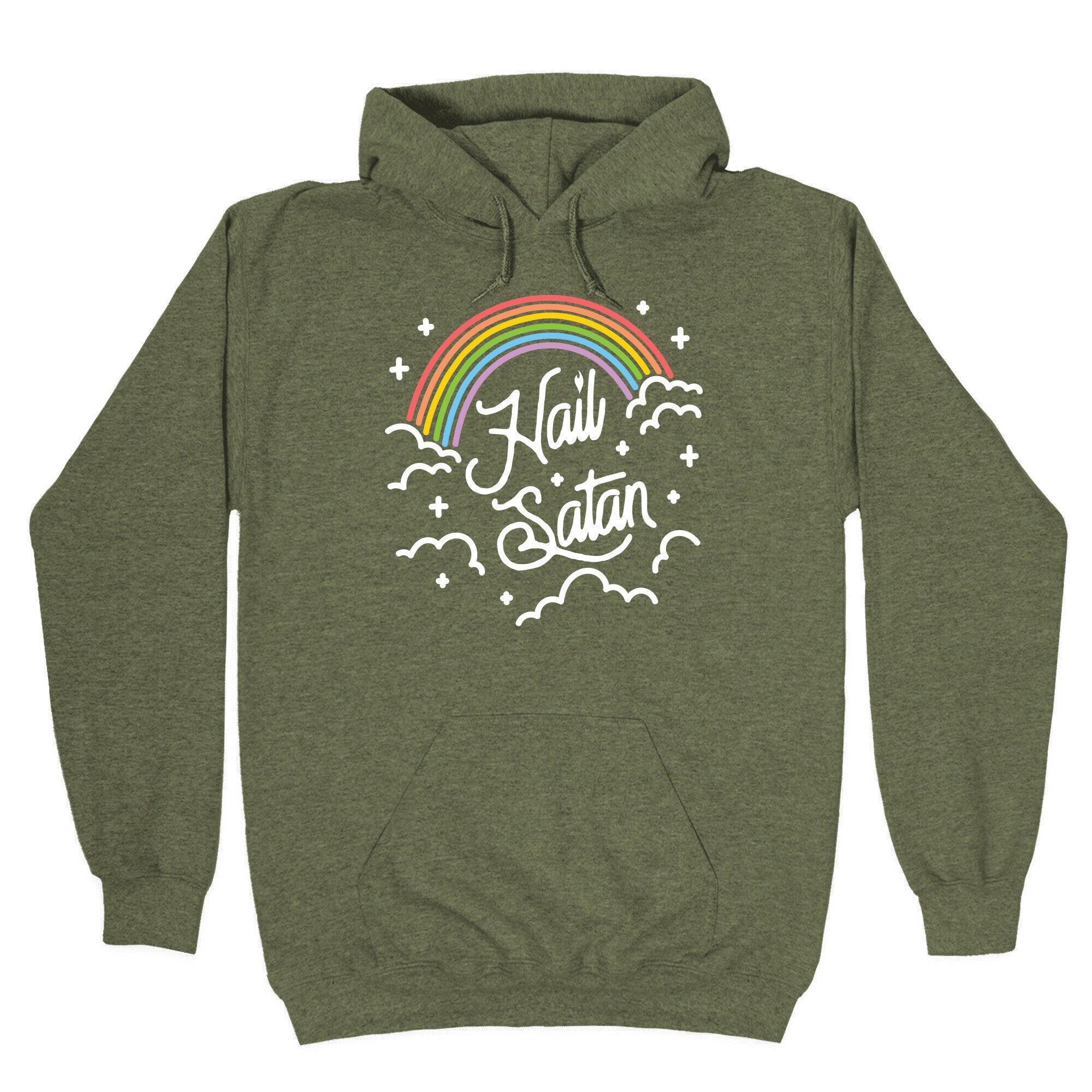 Hail Satan Rainbow Hoodie
