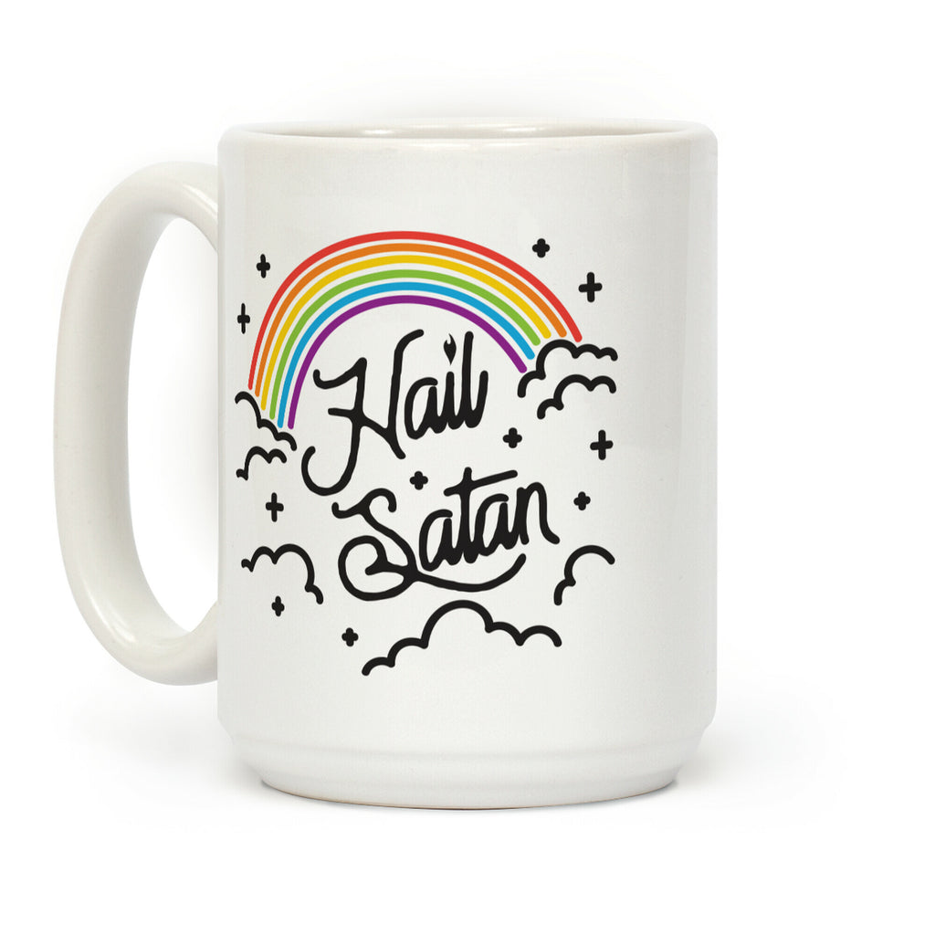 Hail Satan Rainbow Coffee Mug