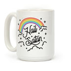Hail Satan Rainbow Coffee Mug