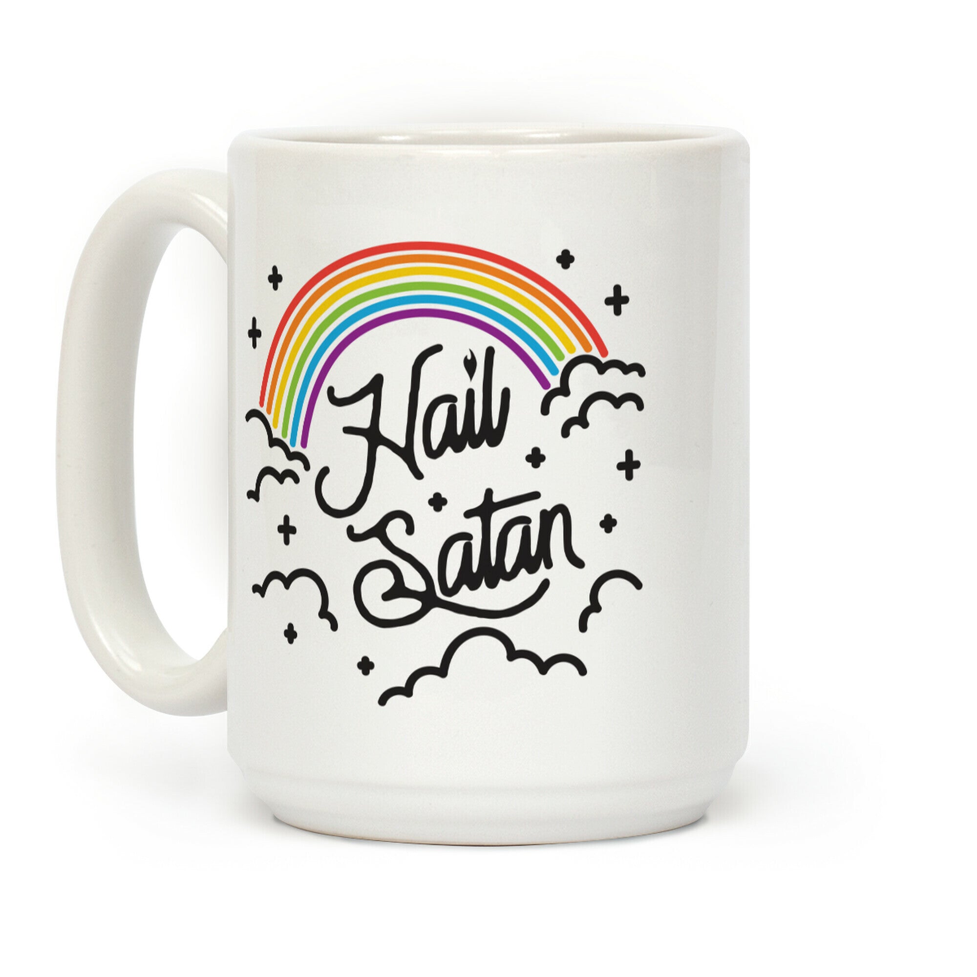 Hail Satan Rainbow Coffee Mug