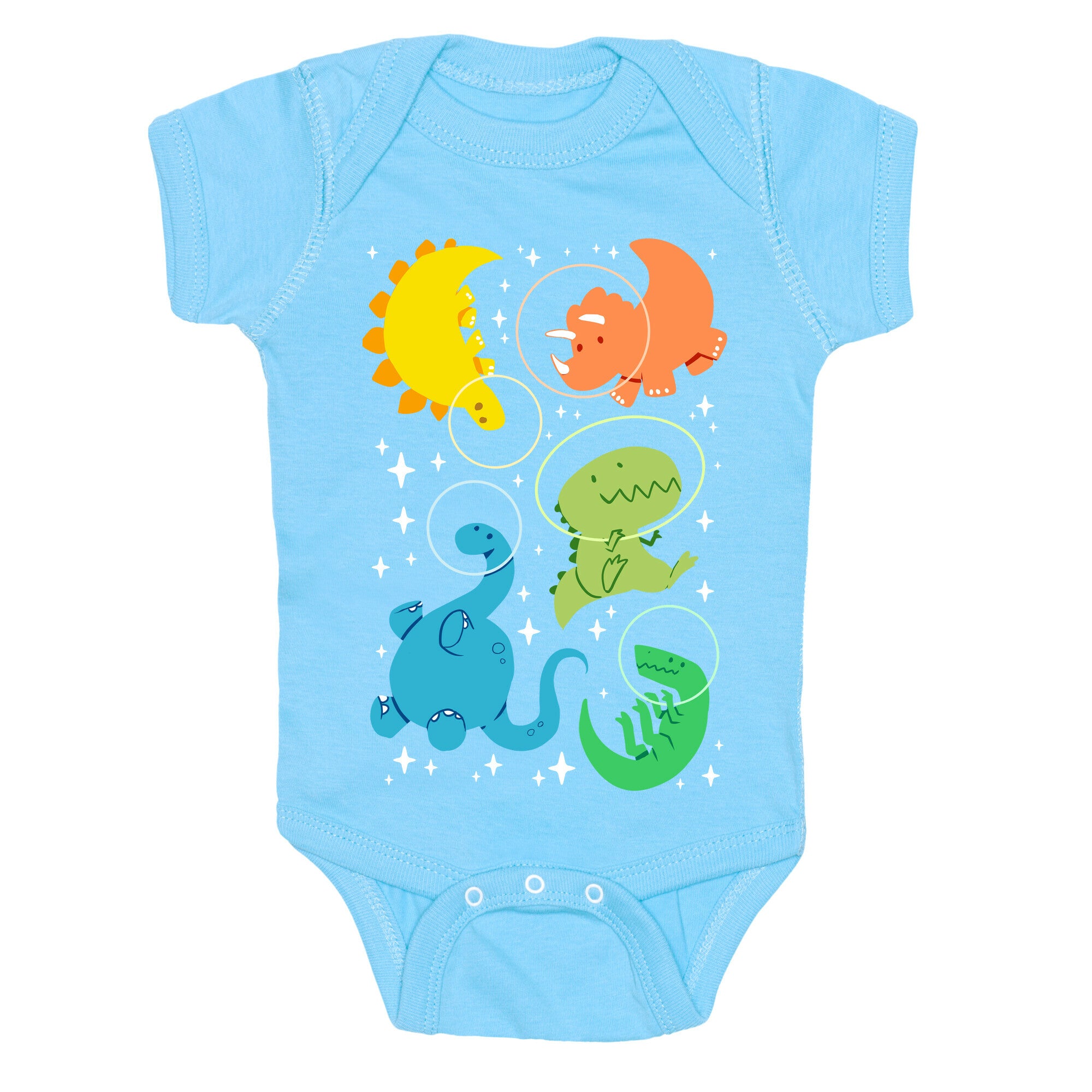 Space Dinos Baby One Piece
