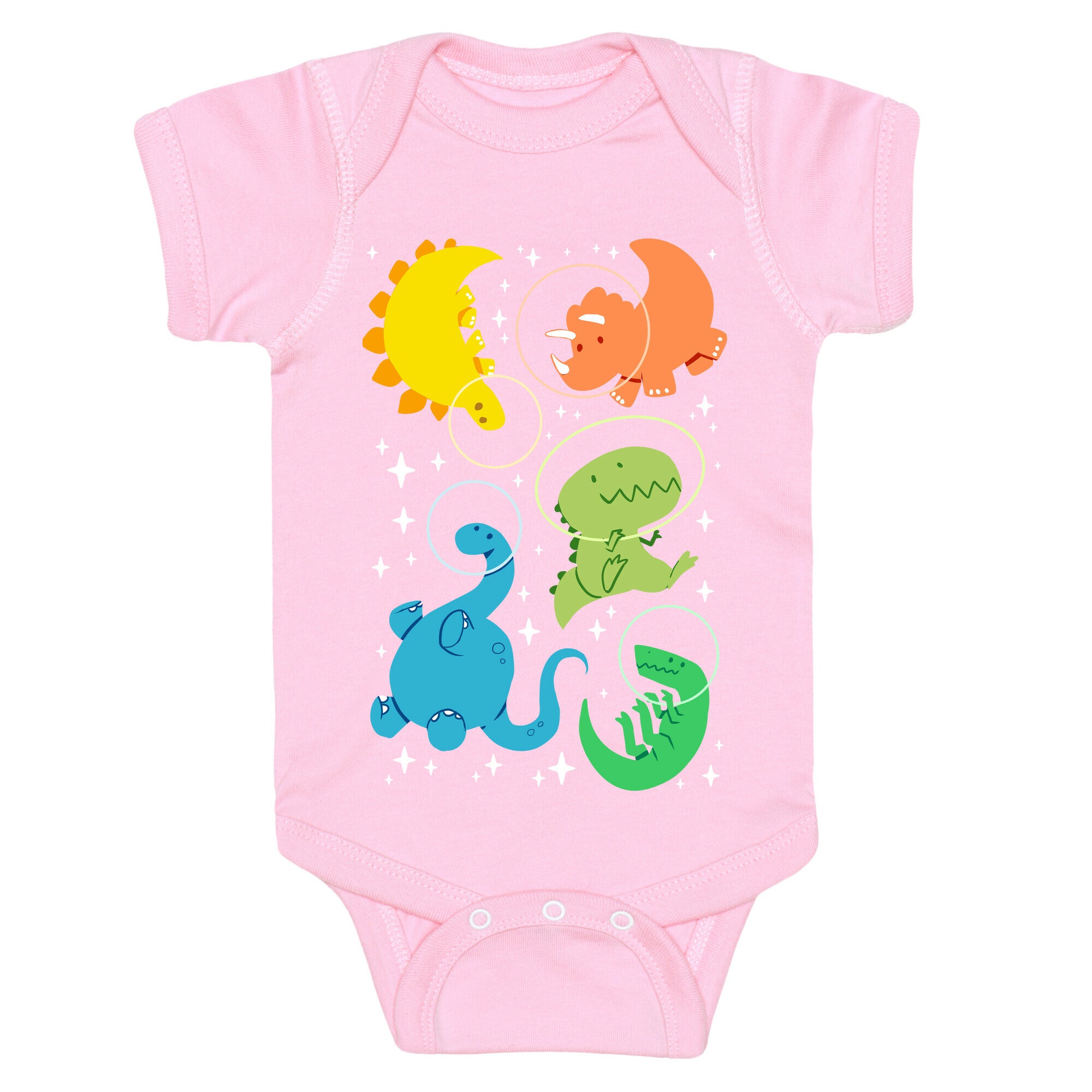 Space Dinos Baby One Piece