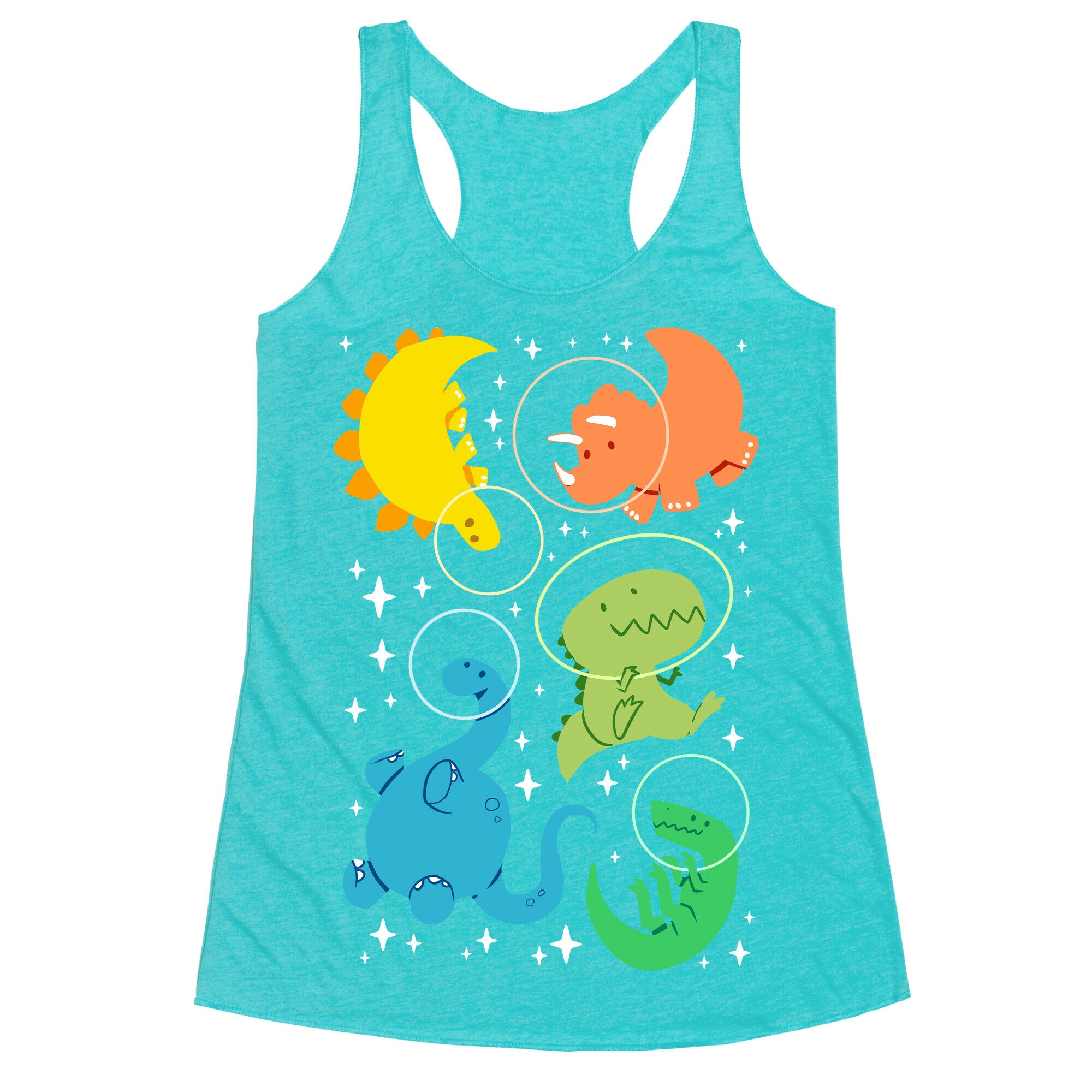Space Dinos Racerback Tank