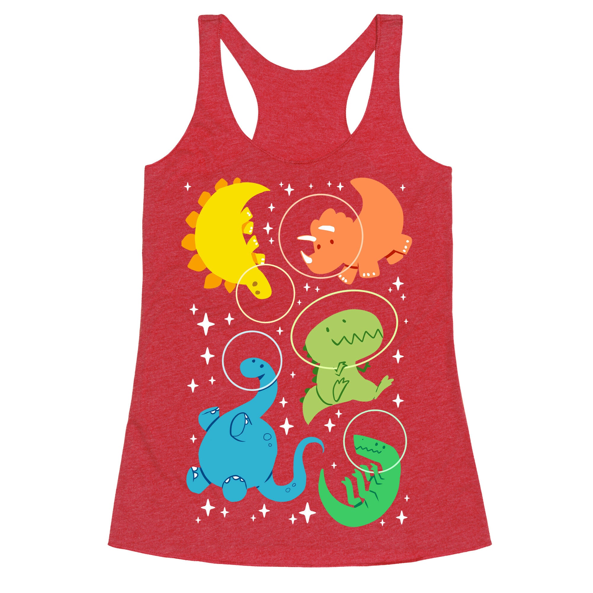 Space Dinos Racerback Tank