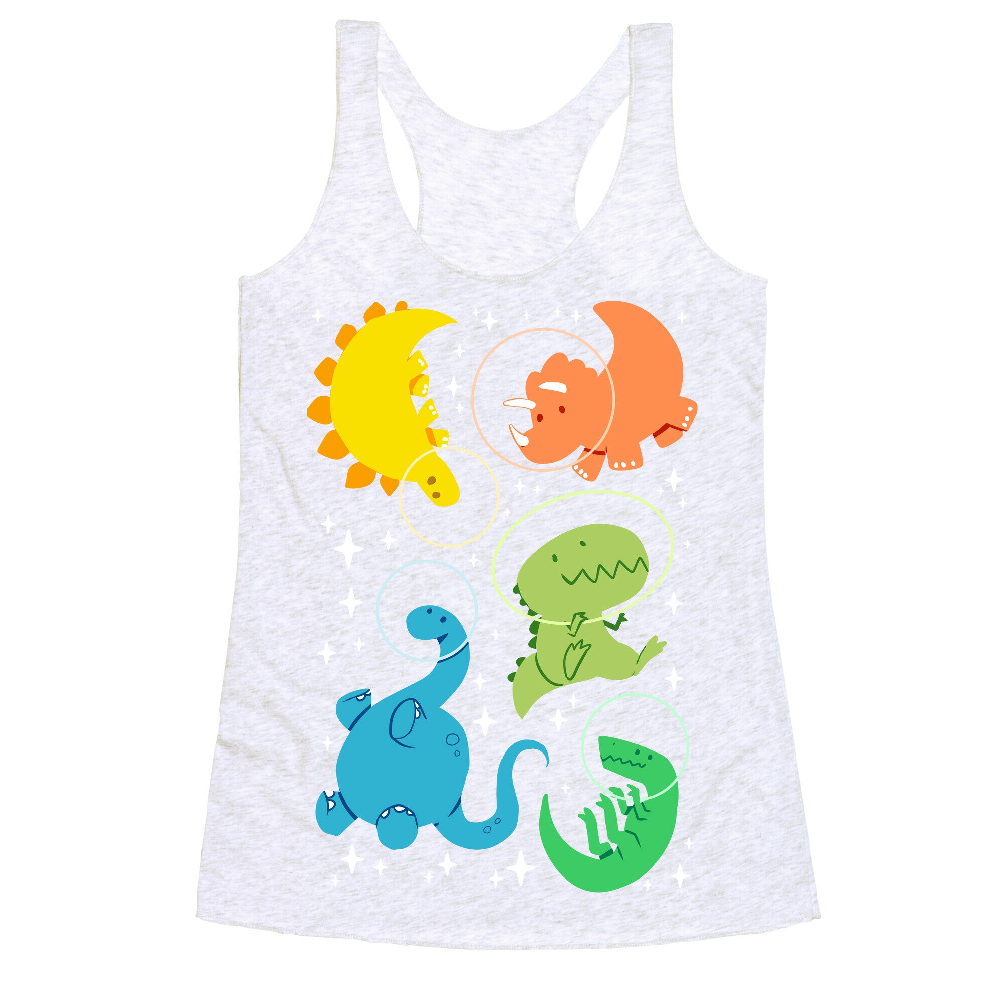 Space Dinos Racerback Tank