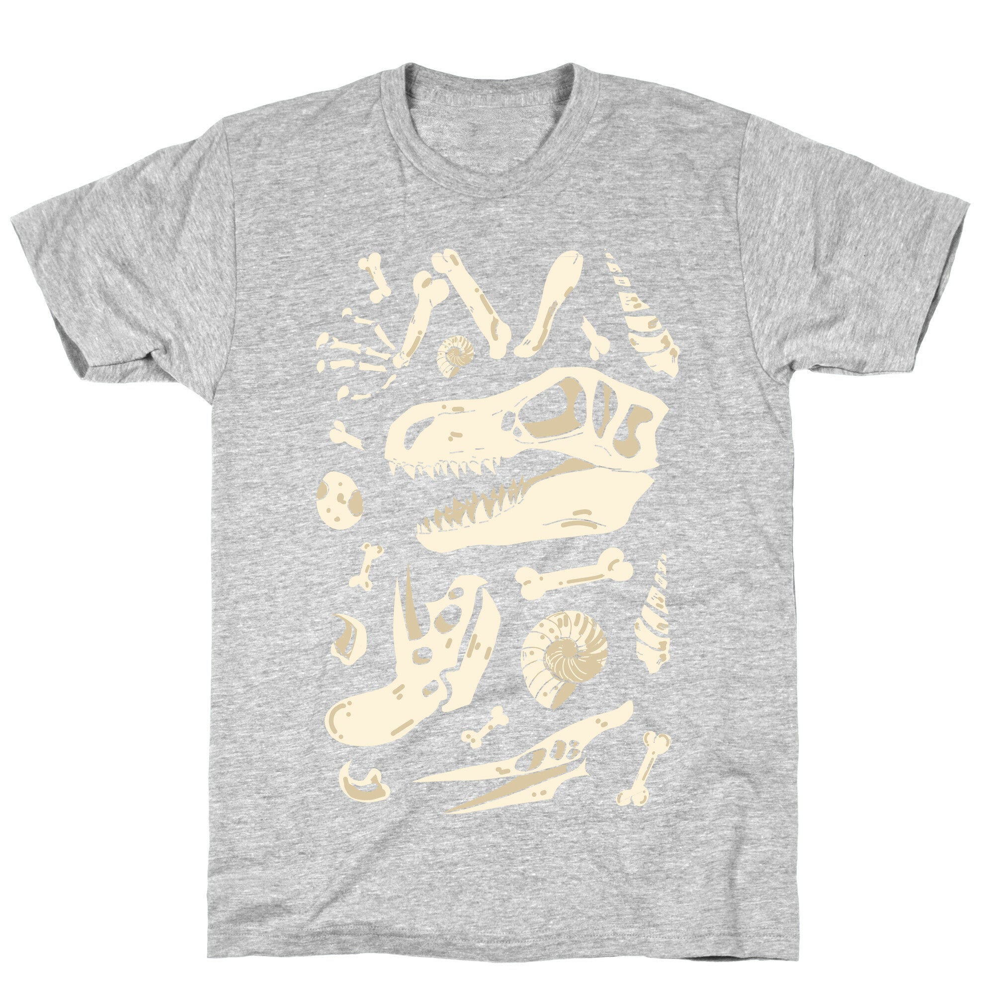 Dino Fossils Pattern T-Shirt
