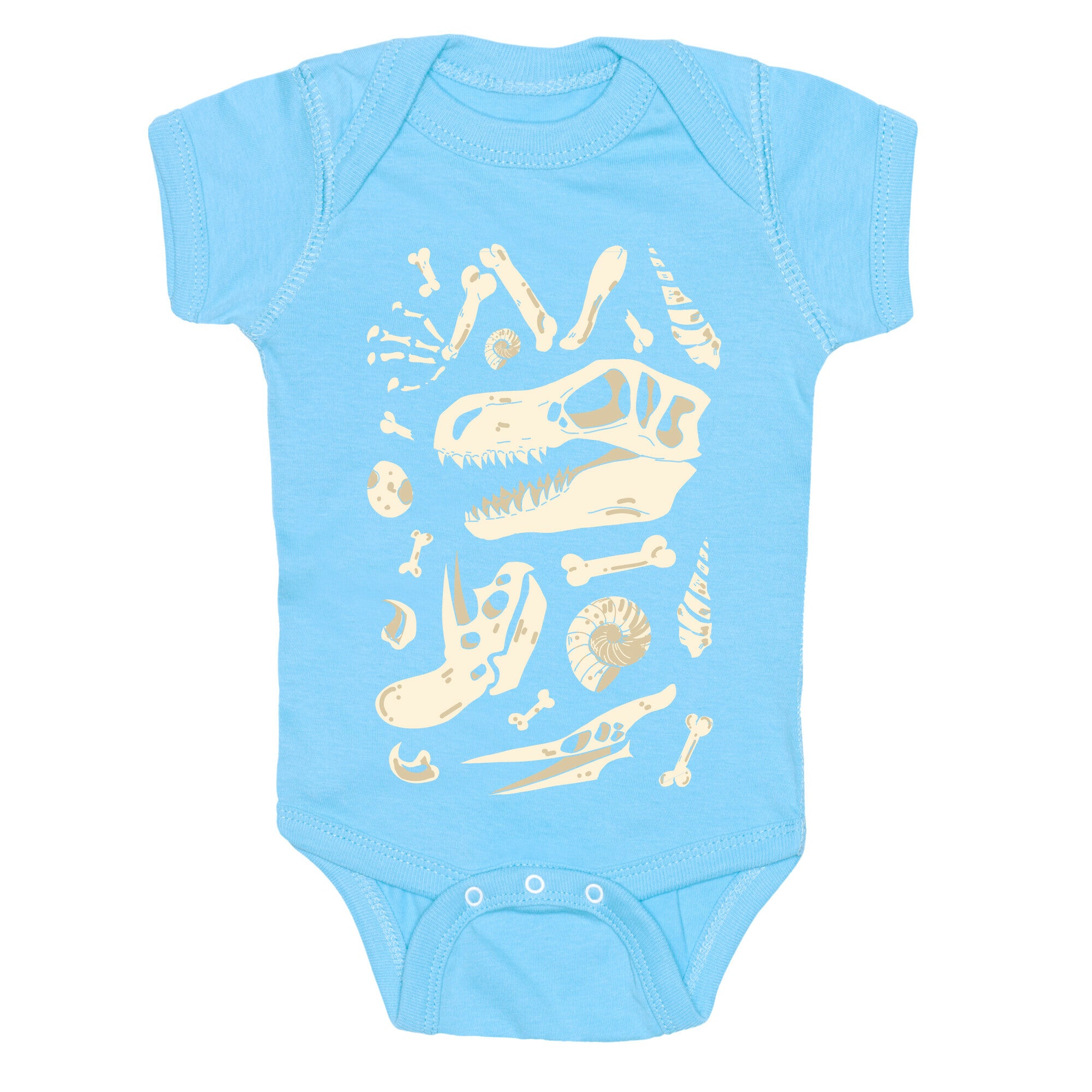 Dino Fossils Pattern Baby One Piece