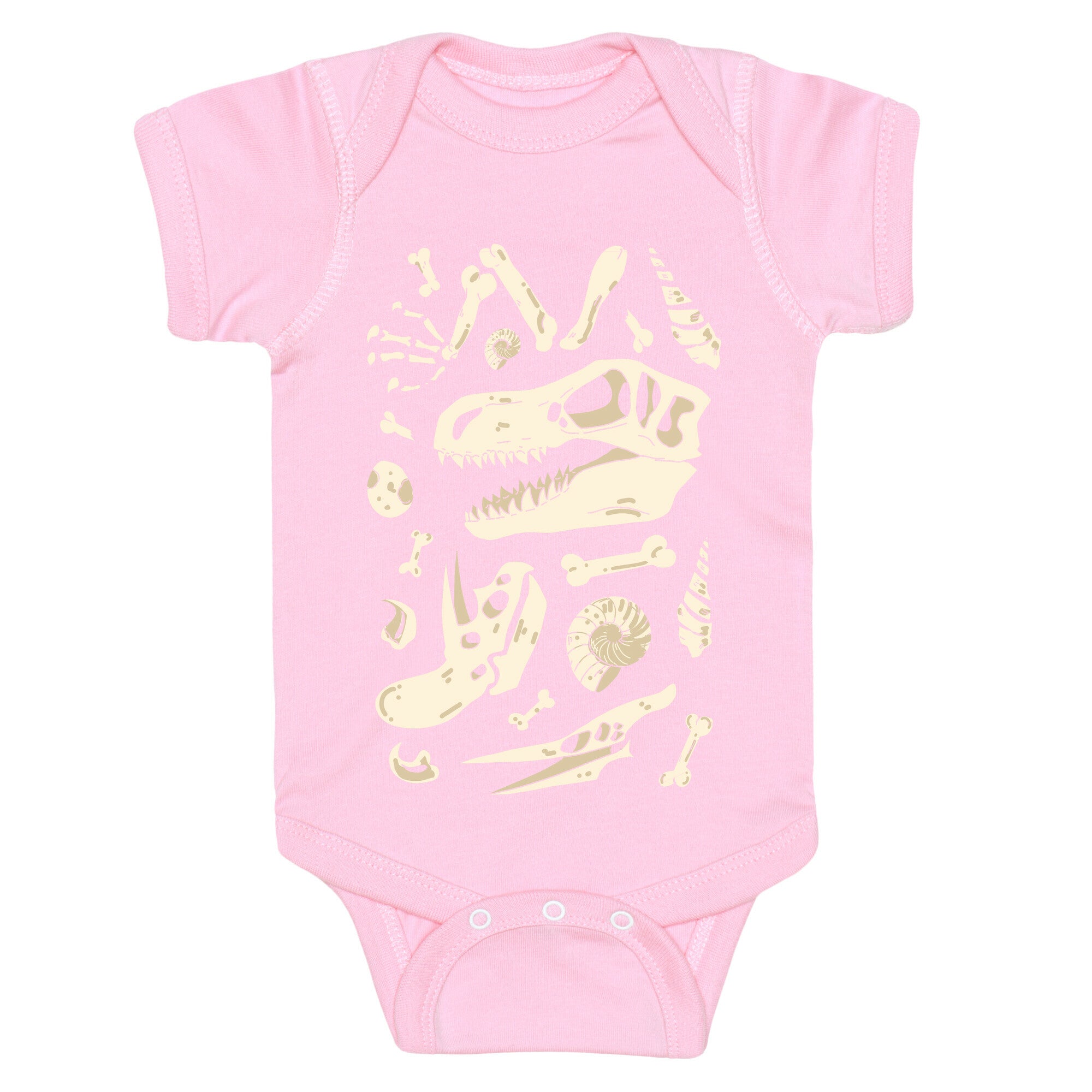 Dino Fossils Pattern Baby One Piece