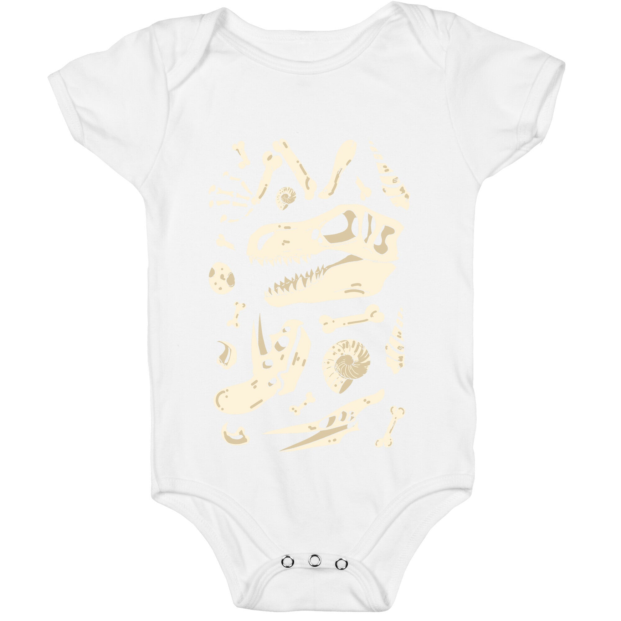 Dino Fossils Pattern Baby One Piece