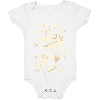 Dino Fossils Pattern Baby One Piece