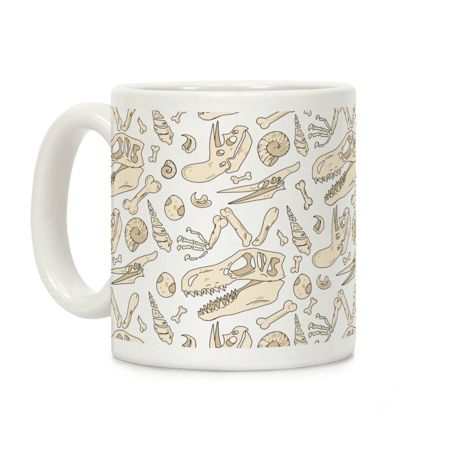 Dino Fossils Pattern Coffee Mug