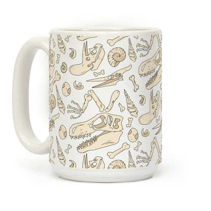 Dino Fossils Pattern Coffee Mug