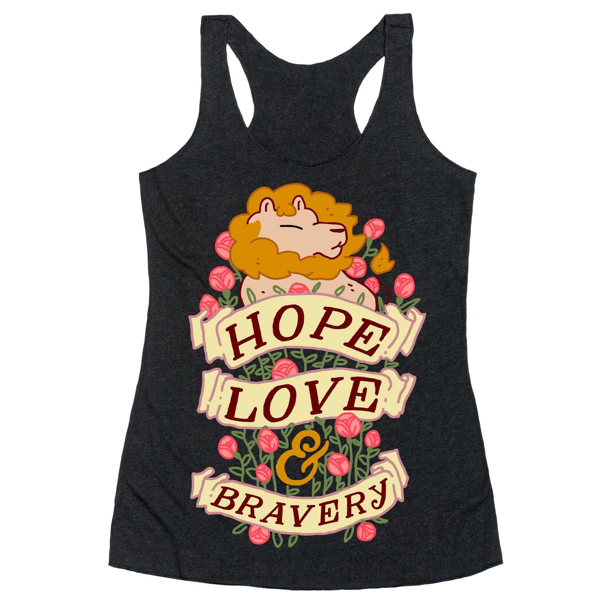 Hope Love & Bravery Racerback Tank