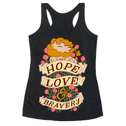 Hope Love & Bravery Racerback Tank