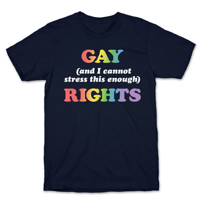 Gay (and I cannot stress this enough) Rights T-Shirt