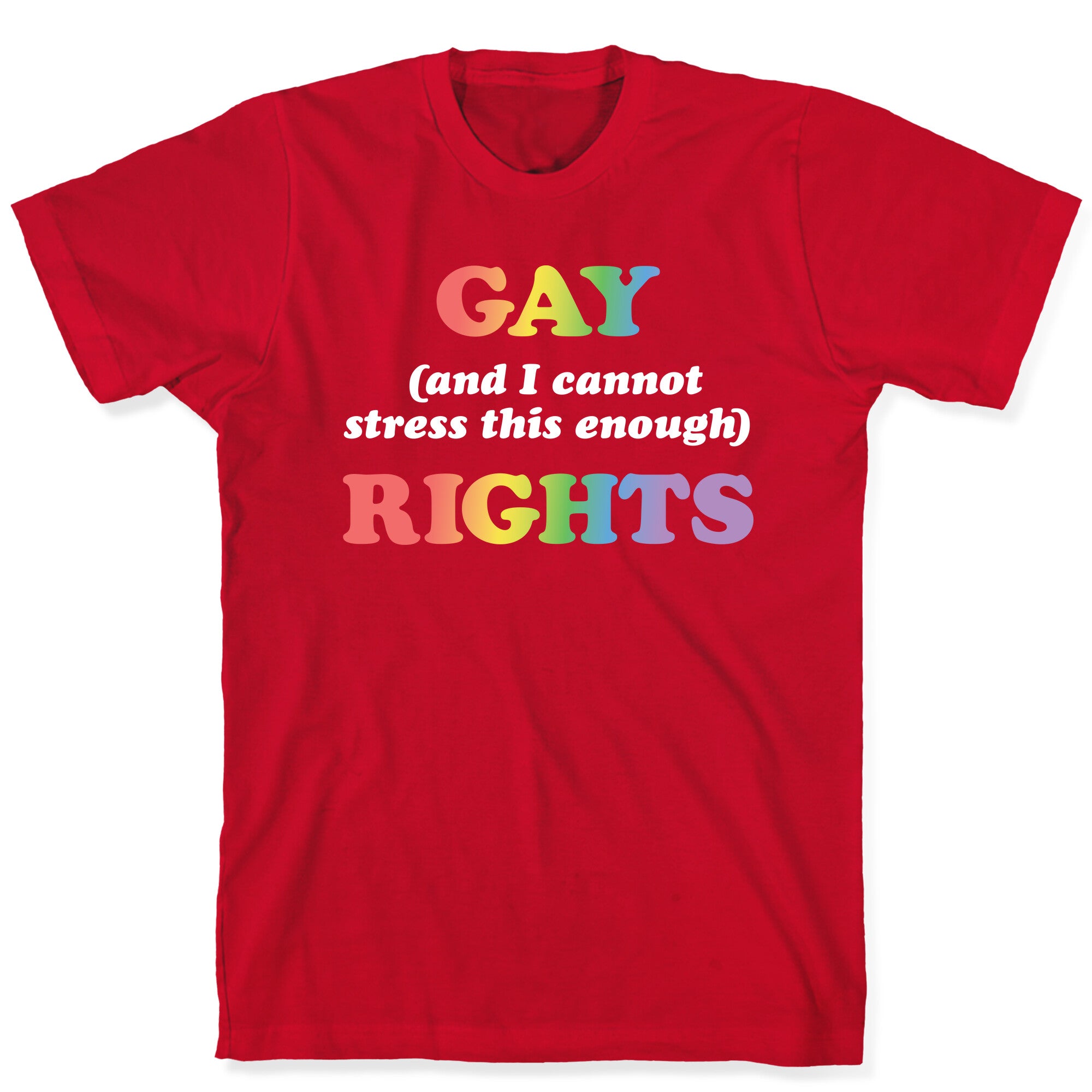Gay (and I cannot stress this enough) Rights T-Shirt