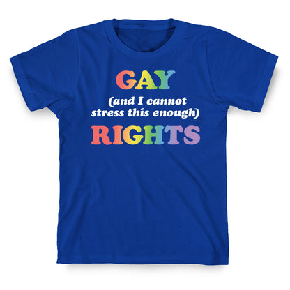 Gay (and I cannot stress this enough) Rights T-Shirt
