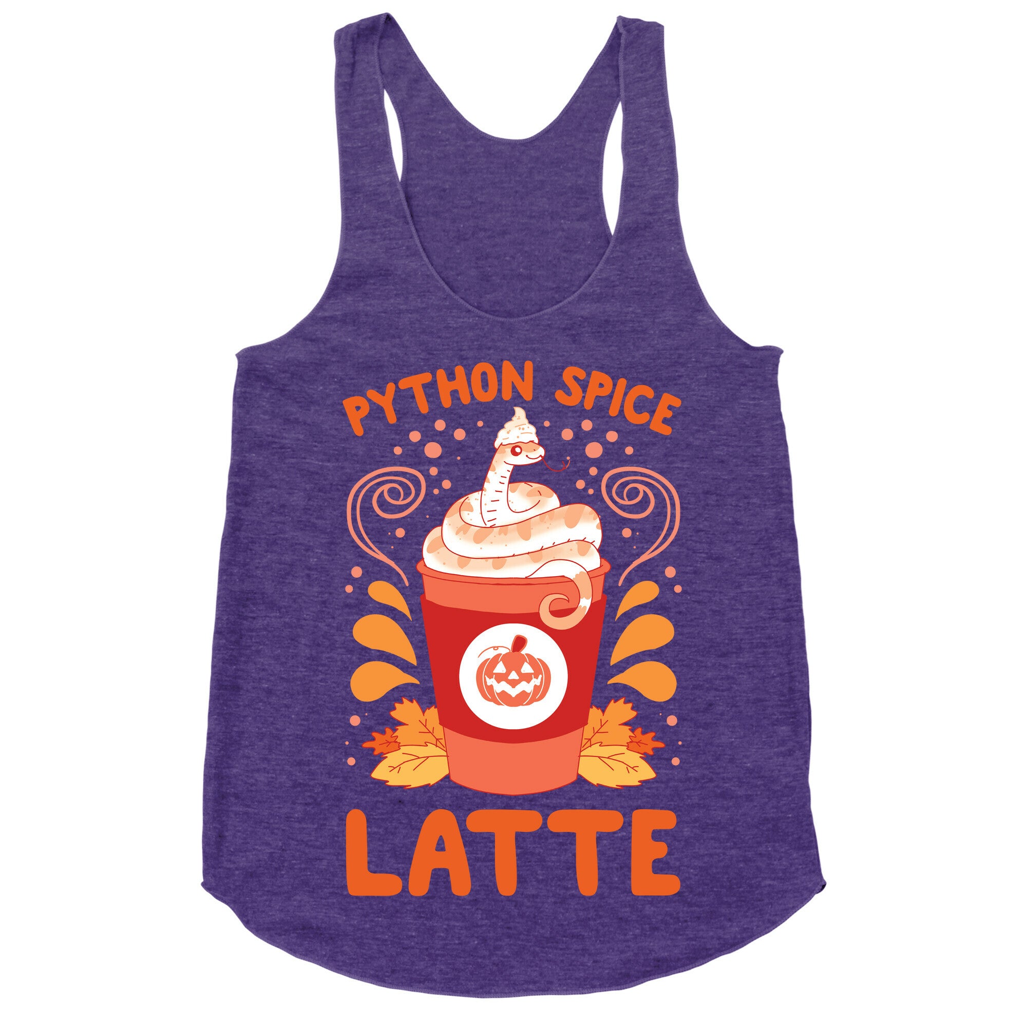Python Spice Latte Racerback Tank