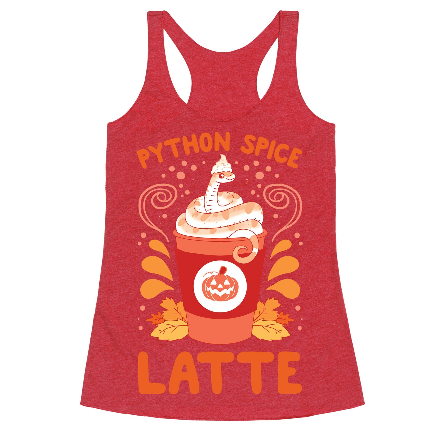 Python Spice Latte Racerback Tank