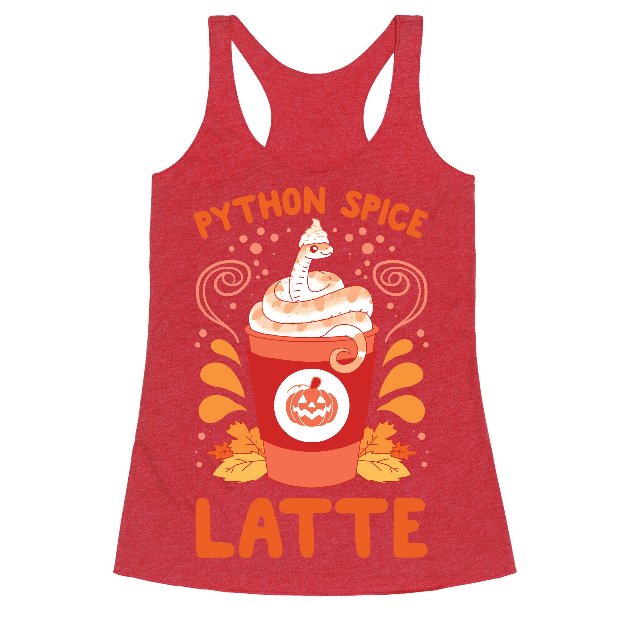 Python Spice Latte Racerback Tank