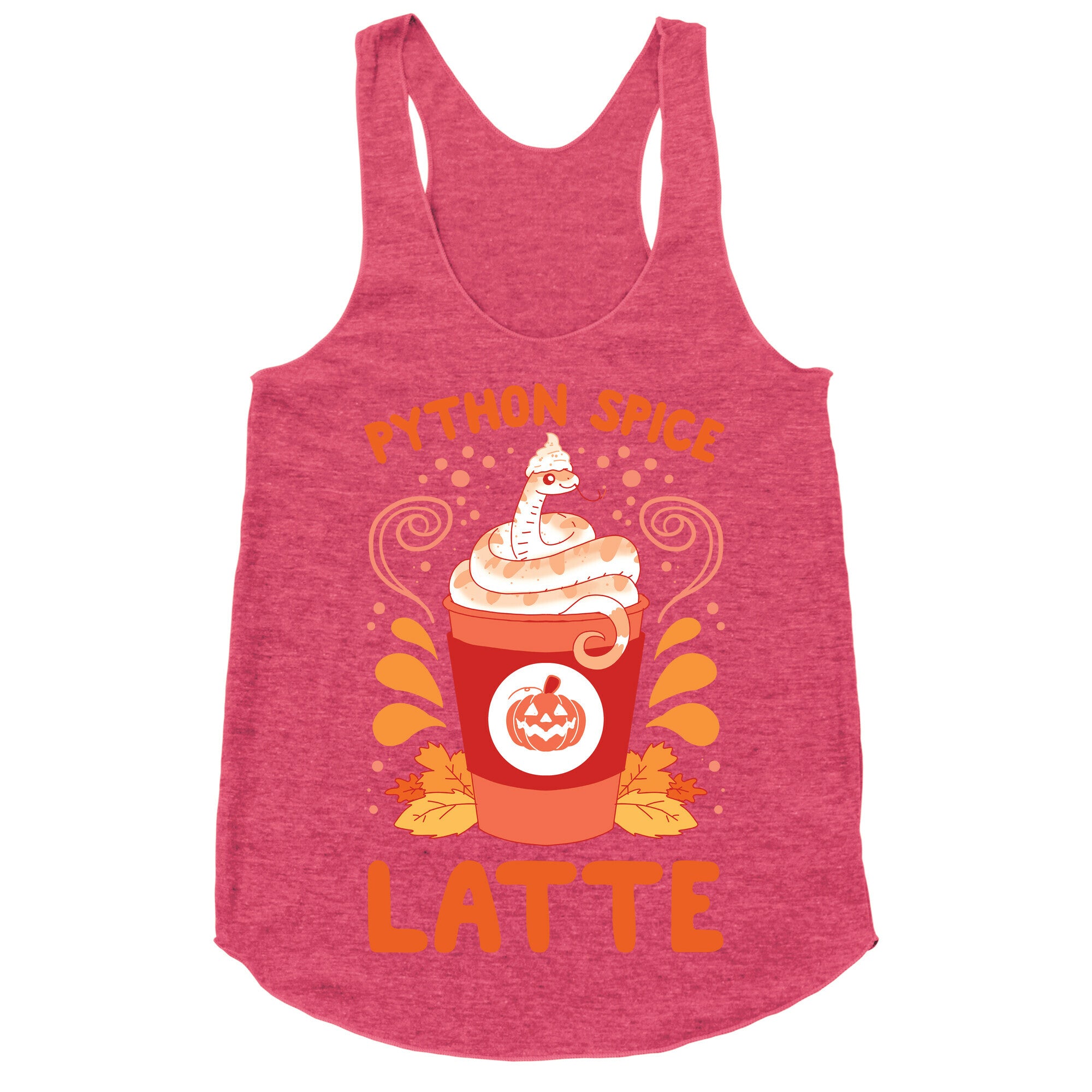 Python Spice Latte Racerback Tank