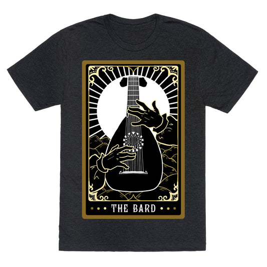 The Bard Tarot Card Unisex Triblend Tee