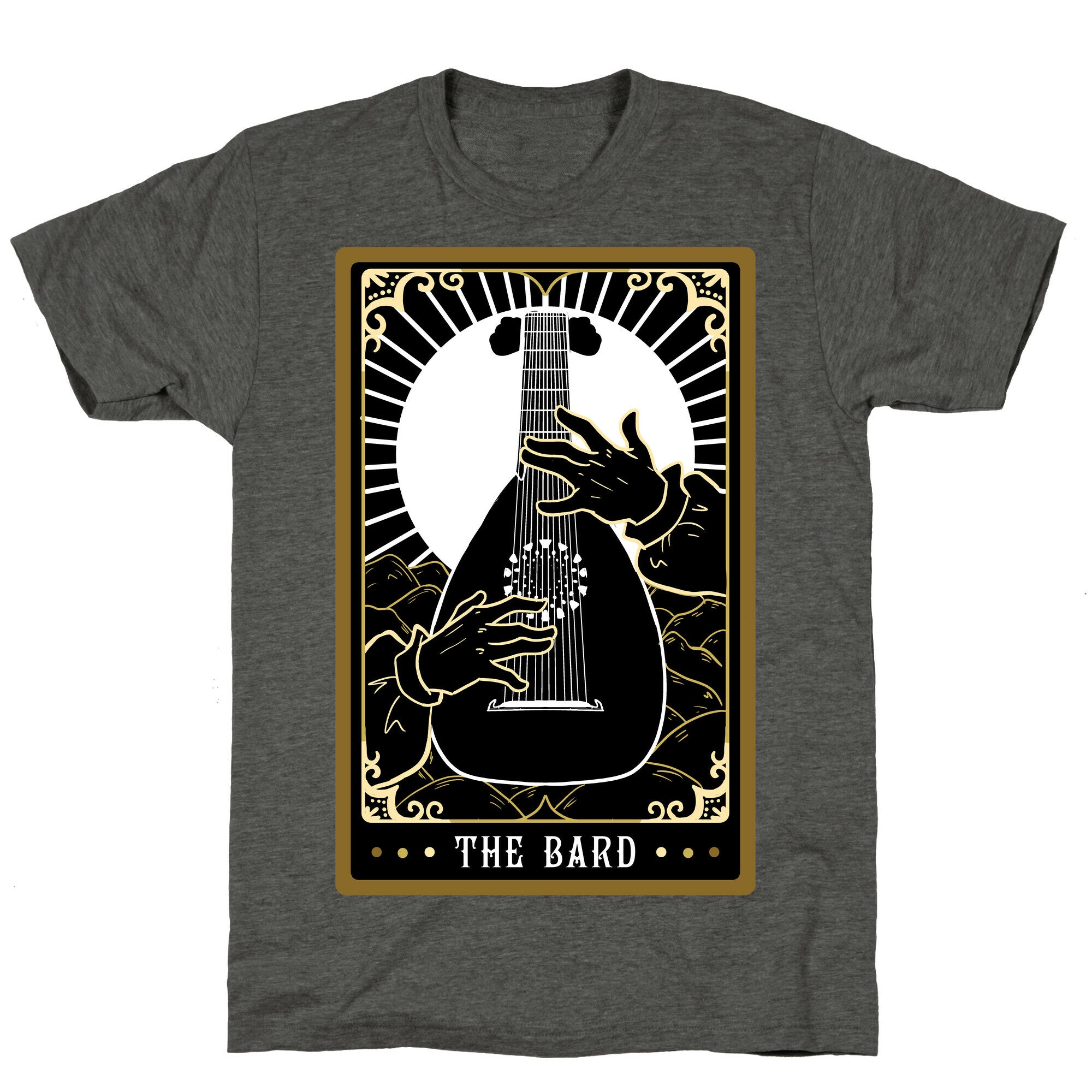 The Bard Tarot Card Unisex Triblend Tee
