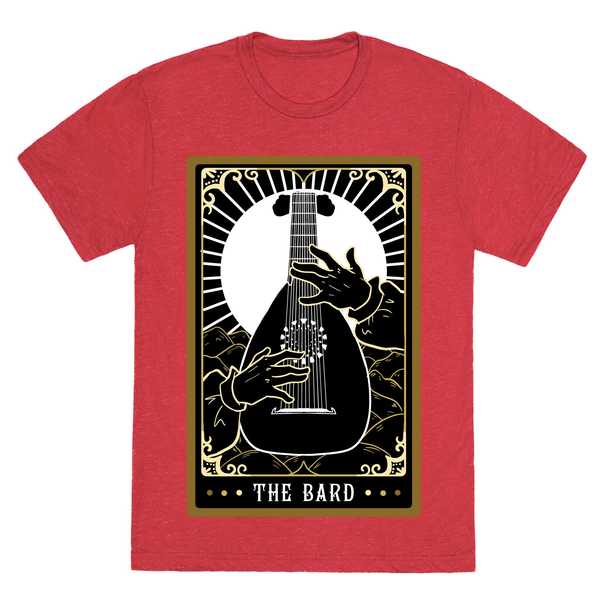 The Bard Tarot Card Unisex Triblend Tee