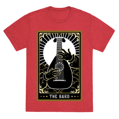 The Bard Tarot Card Unisex Triblend Tee