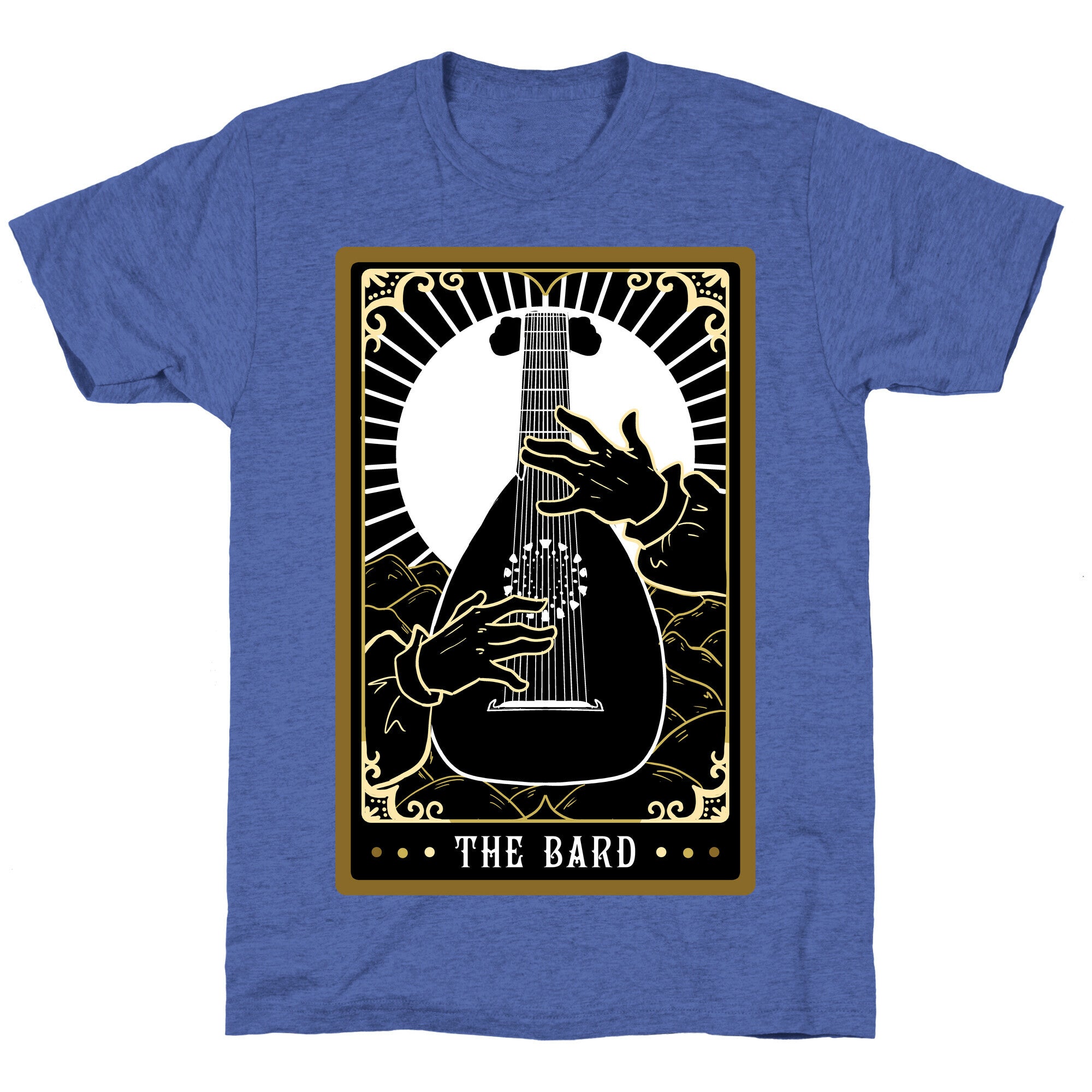 The Bard Tarot Card Unisex Triblend Tee