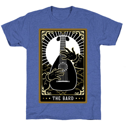 The Bard Tarot Card Unisex Triblend Tee