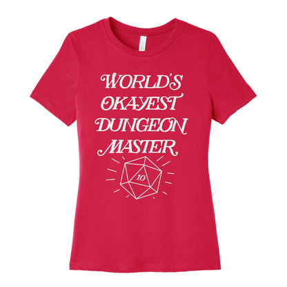 World's Okayest Dungeon Master Women's Cotton Tee