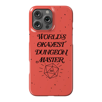 World's Okayest Dungeon Master Phone Case