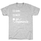 Girl, Boy, An Experience Checklist T-Shirt