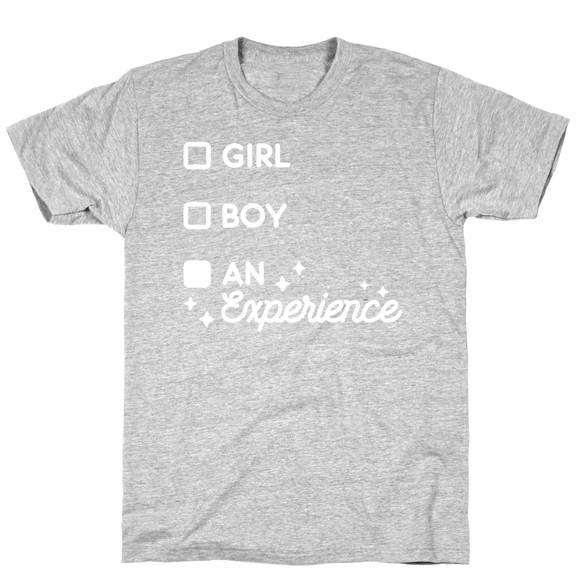 Girl, Boy, An Experience Checklist T-Shirt