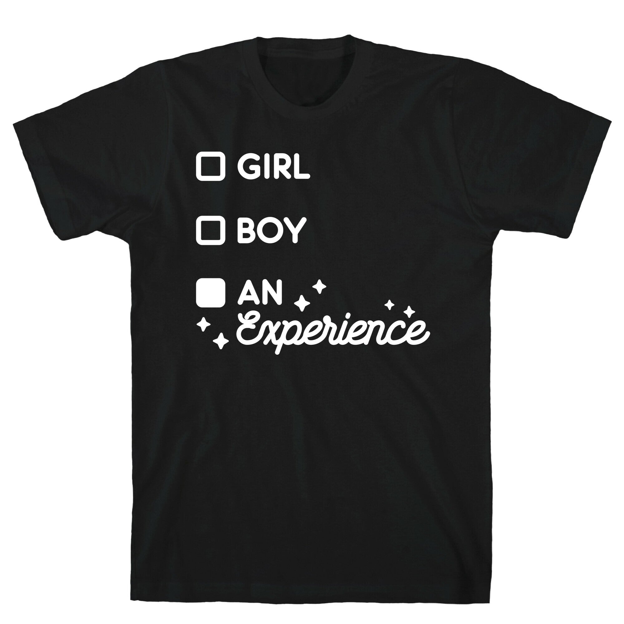 Girl, Boy, An Experience Checklist T-Shirt