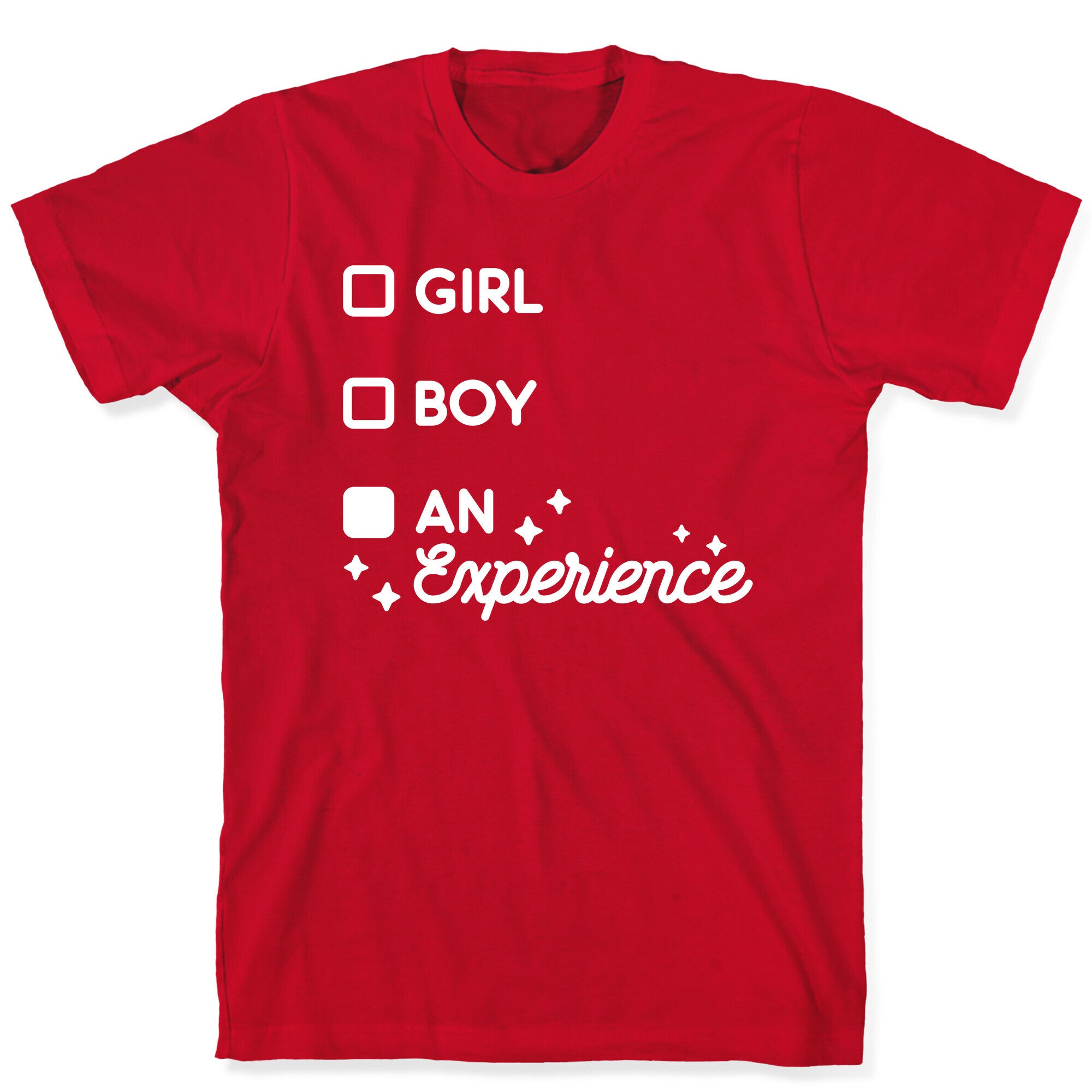 Girl, Boy, An Experience Checklist T-Shirt