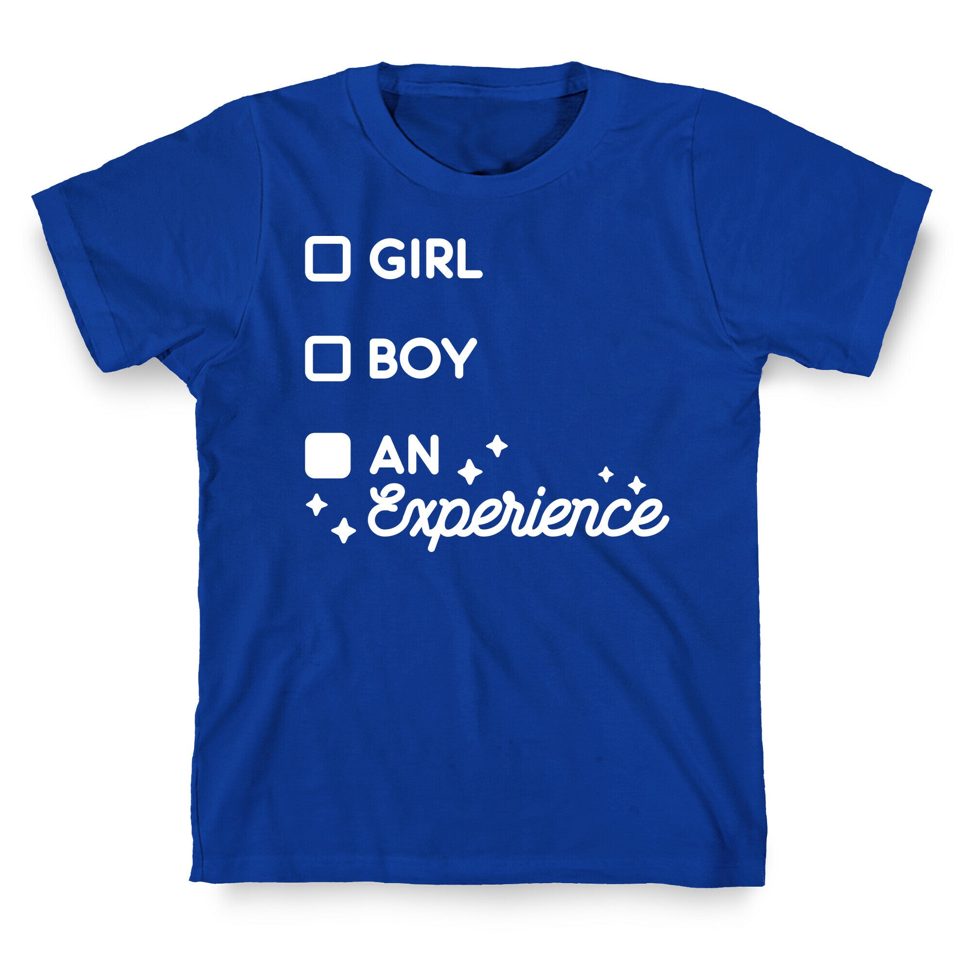 Girl, Boy, An Experience Checklist T-Shirt