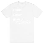 Girl, Boy, An Experience Checklist T-Shirt
