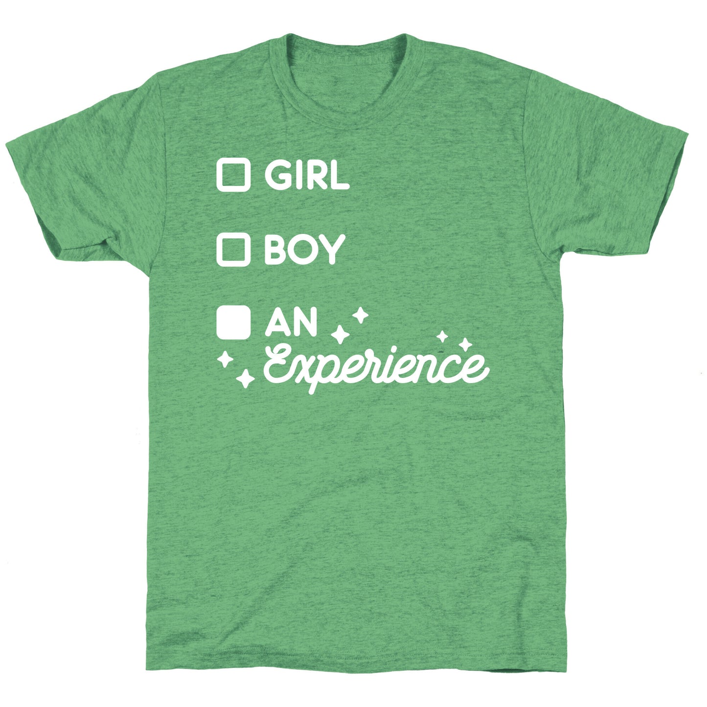 Girl, Boy, An Experience Checklist Unisex Triblend Tee