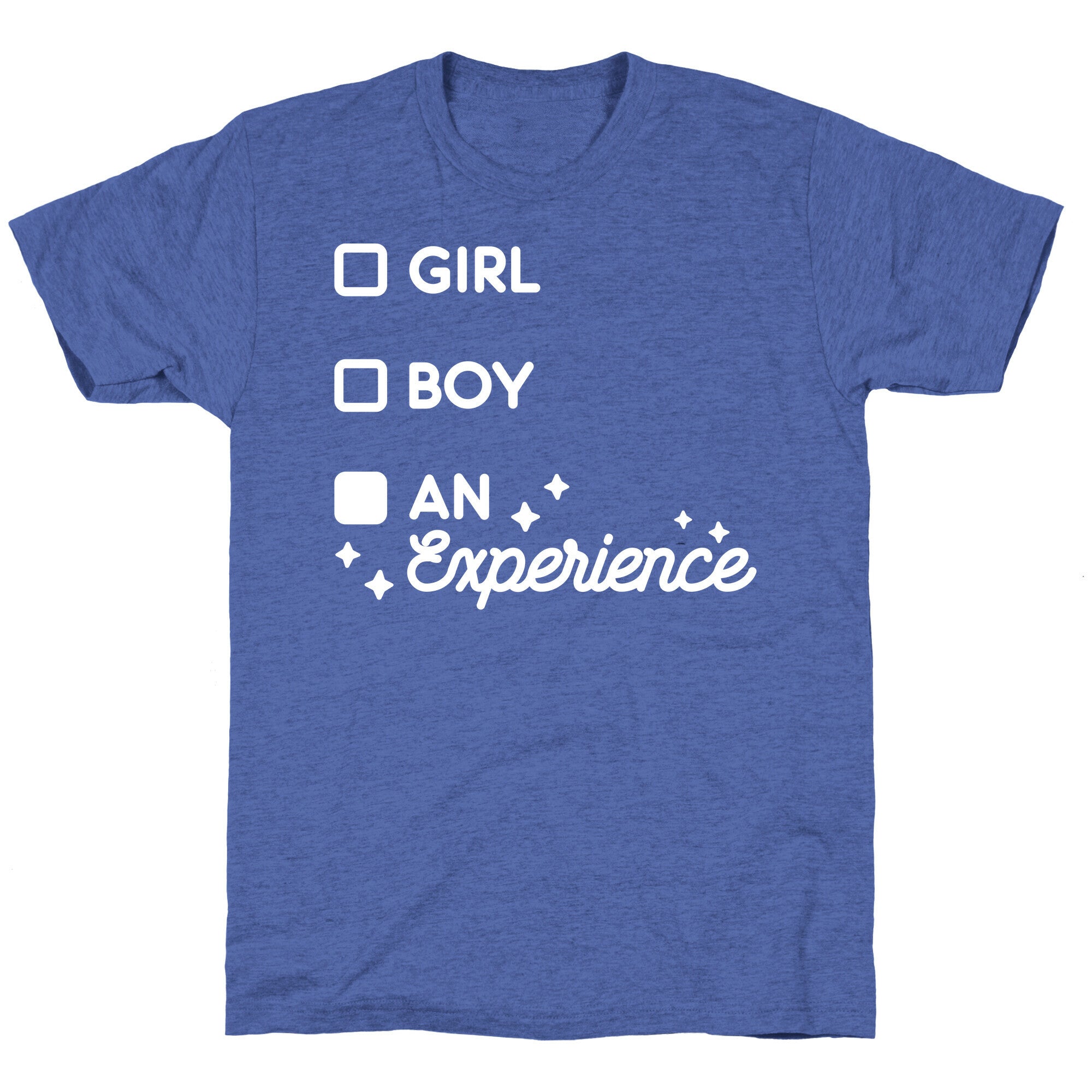 Girl, Boy, An Experience Checklist Unisex Triblend Tee