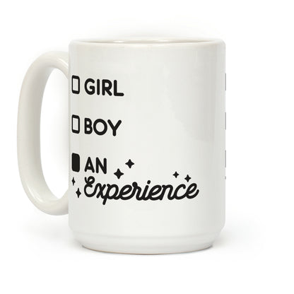 Girl, Boy, An Experience Checklist Coffee Mug